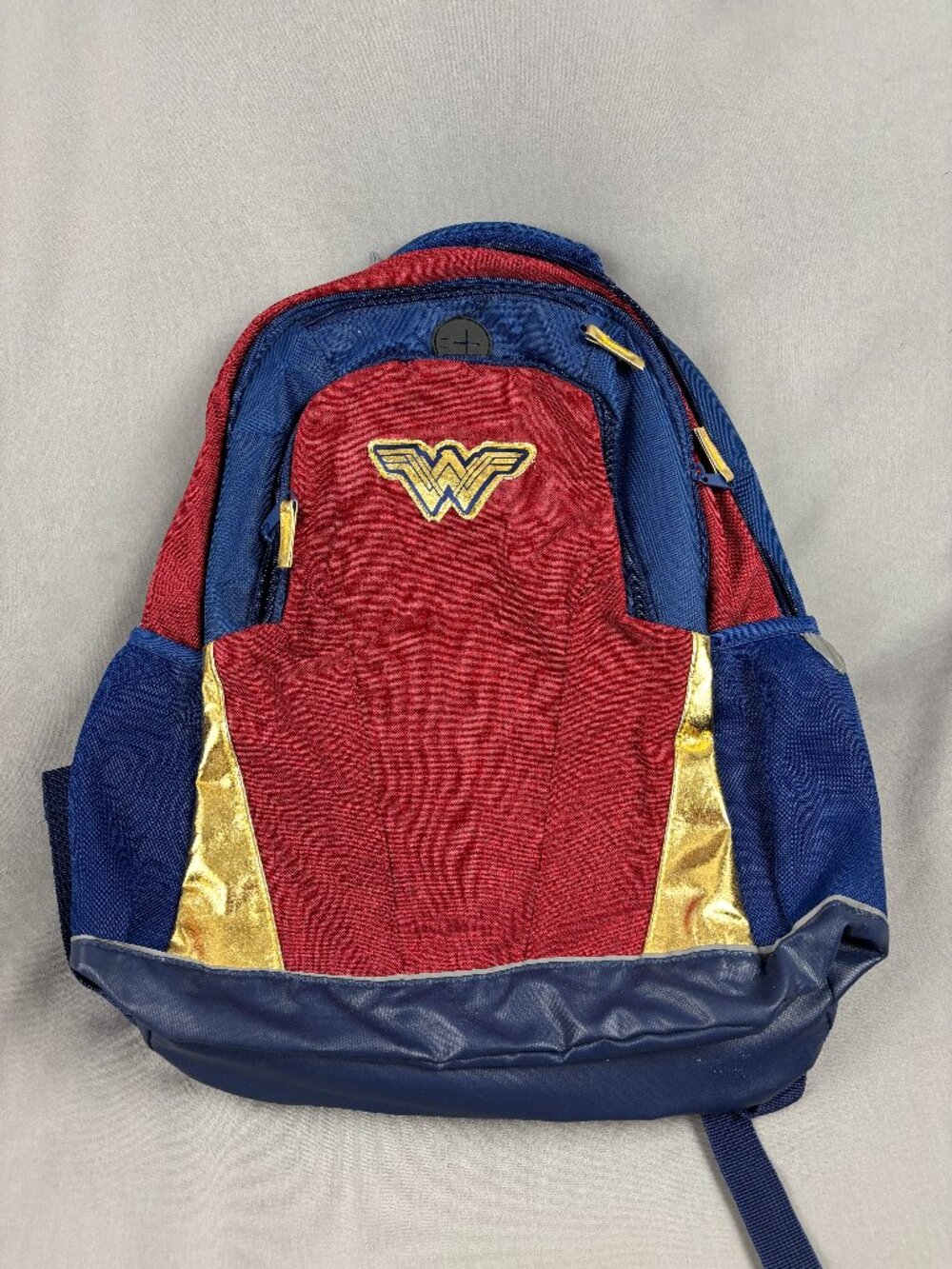 Wonder Woman Backpack DC Comics Red Blue Logo School Student Laptop Book Bag